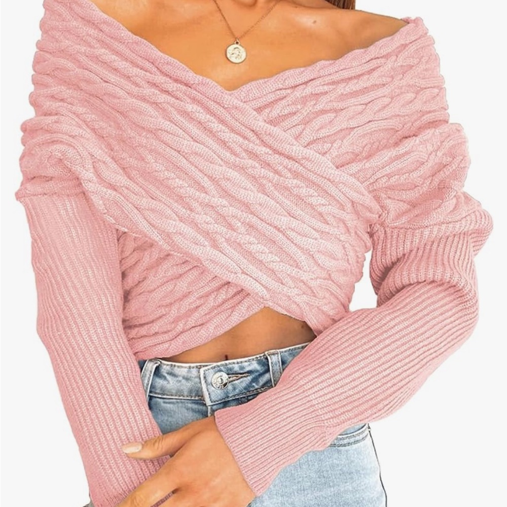 Casual wrap sweater